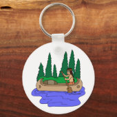 Indian Paddles Canoe Schlüsselanhänger (Vorderseite)