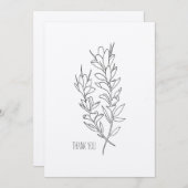 Indian Paintbrush Dankeschön Karte (Vorne/Hinten)