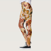 Indian Paisley: Blumenbraun Vintag Leggings (Links)