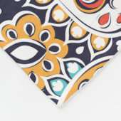 Indian Paisley: Ethnisches Mandala Muster Fleecedecke (Ecke)