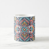 Indian Paisley: Ethnisches Mandala Muster Kaffeetasse (Mittel)