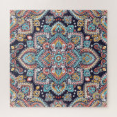 Indian Paisley: Ethnisches Mandala Muster Puzzle (Horizontal)