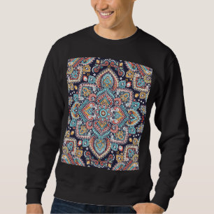 Indian Paisley: Ethnisches Mandala Muster Sweatshirt