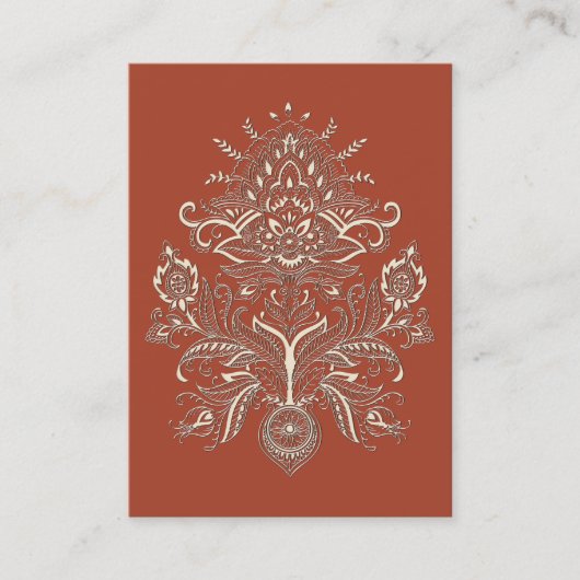 Indian Paisley II - Visitenkarte (Vorderseite)