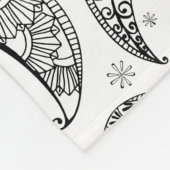 Indian Paisley Pattern Mankolam Fleecedecke (Ecke)