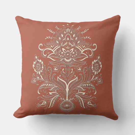 Indian Paisley - Throw Kissen (Vorderseite)