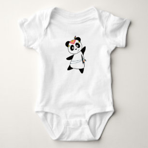 Indian Panda Bear Fashing Teddy Feather Niedlich Baby Strampler