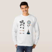 Indian Panda Bear Sticker Set Teepe T-Shirt (Vorne ganz)