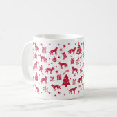 Indian pariah dog Christmas Design Kaffeetasse (Vorderseite Links)
