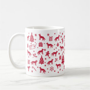 Indian pariah dog Christmas Design Kaffeetasse
