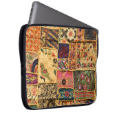 Indian Patchwork: Hampi Market Cloth. Laptopschutzhülle (Vorne Rechts)