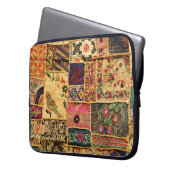 Indian Patchwork: Hampi Market Cloth. Laptopschutzhülle (Vorderseite Links)