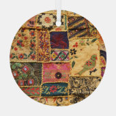 Indian Patchwork: Hampi Market Cloth. Ornament Aus Glas (Rückseite)