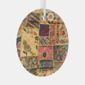 Indian Patchwork: Hampi Market Cloth. Ornament Aus Glas (Vorderseite Rechts)