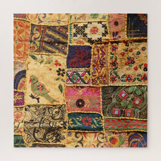 Indian Patchwork: Hampi Market Cloth. Puzzle (Vertikal)