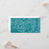 Indian Pattern (von William Morris) Card Karte (Vorderseite/Rückseite Beispiel)