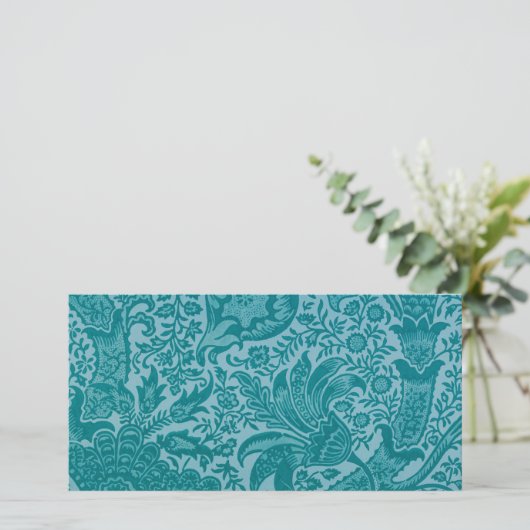 Indian Pattern (von William Morris) Card Karte (Stehend Vorderseite)