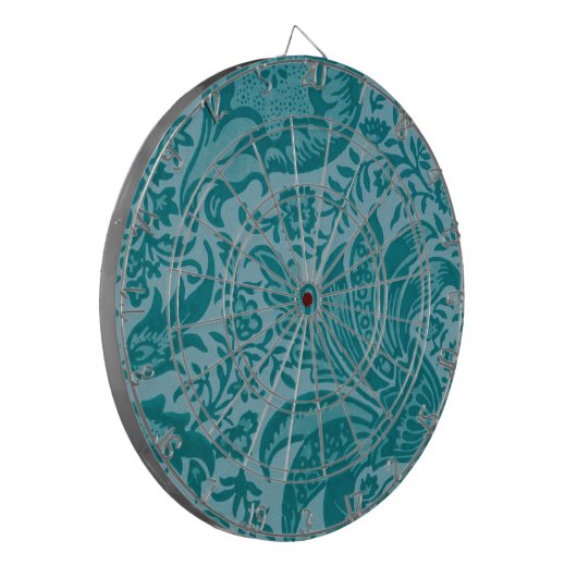 Indian Pattern (von William Morris) Dart Board Dartscheibe (Vorderseite Links)