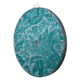 Indian Pattern (von William Morris) Dartboard Dartscheibe (Vorderseite rechts)