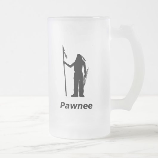 Indian Pawnee Mattglas Bierglas (Rechts)