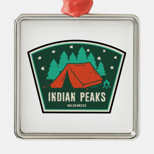 Indian Peaks Wilderness Colorado Camping Ornament Aus Metall (Vorne)