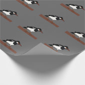 Indian Pied Myna Bird Art Geschenkpapier (Ecke)