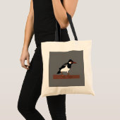 Indian Pied Myna Bird Art Tragetasche (Vorderseite (Produkt))