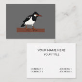 Indian Pied Myna Bird Art Visitenkarte (Vorne/Hinten)