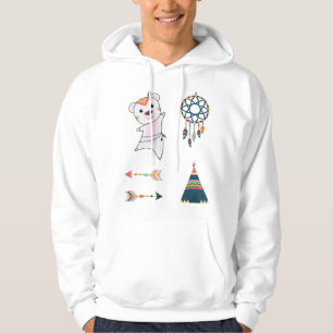 Indian Polar Bear Sticker Set Bär Dreamcatcher Hoodie