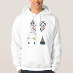 Indian Polar Bear Sticker Set Bär Dreamcatcher Hoodie