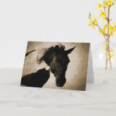 Indian Pony Greeting Card Karte (Gelbe Blume)