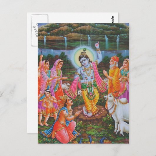 Indian Postkarte (Vorne/Hinten)