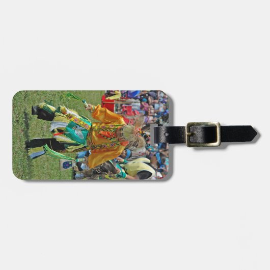 Indian Pow Wow Easy ID Personal Gepäckanhänger (Vorderseite horizontal)