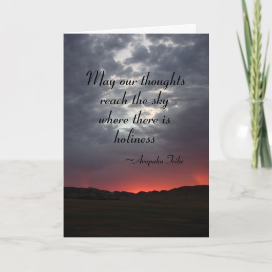 Indian Quote Grußkarte Karte (Vorderseite)