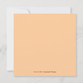 Indian Red Cherry Blossom Wedding Einladung (Rückseite)