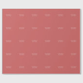 Indian Red Minimalist Plain Modern Aesthetic Look Geschenkpapier (Flach)