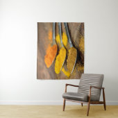 Indian Restaurant Asian Spices on Spoons Küche Wandteppich (Beispiel)