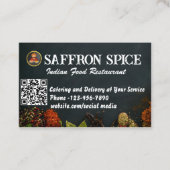 Indian Restaurant Business Card Visitenkarte (Vorderseite)