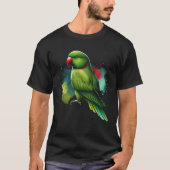 Indian Ringneck Parrot Bird Lover Watcher Vogelbeo T-Shirt (Vorderseite)