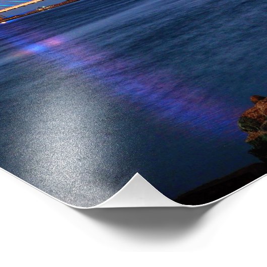 Indian River Bridge bei Twilight Fotodruck (Ecke)