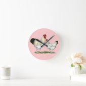 Indian River Chickens Runde Wanduhr (Zuhause)