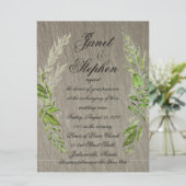 Indian River Flat Wedding Einladung (Stehend Vorderseite)