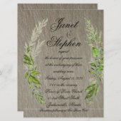 Indian River Flat Wedding Einladung (Vorne/Hinten)