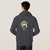 Indian River Men's WHITE Letter Pullover Hoodie (Schwarz voll)