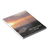 Indian Rocks Beach Florida Sunset Beach Boat Notizblock (angewinkelt)