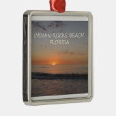 Indian Rocks Beach Florida Sunset Silbernes Ornament (Rechts)
