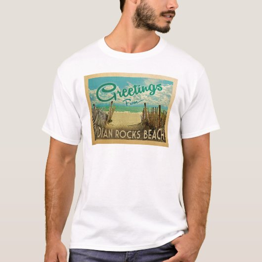 Indian Rocks Beach Vintage Travel T-Shirt (Vorderseite)