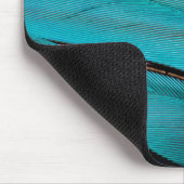 Indian Roller Feather Abstrakt Mousepad (Ecke)