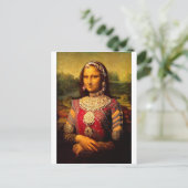Indian Royal Monalisa Postkarte (Stehend Vorderseite)