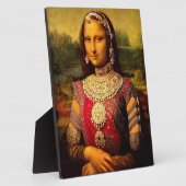 Indian Royal Monalisa - Tabop Platte with Easel Fotoplatte (Seite)